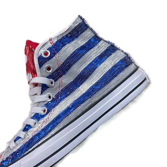 Converse Chuck Taylors Sparkly High Top Sneakers - Picture 6 of 12